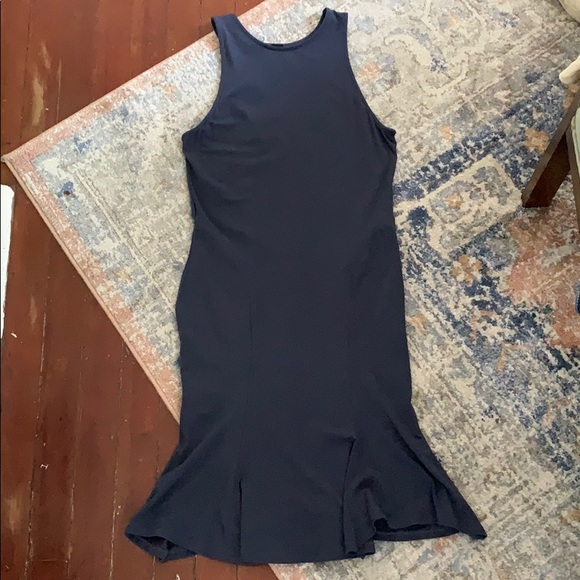 Bobi Jersey Pleated Tank Dress - Picture 2 of 5